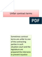 Unfair Contract Terms