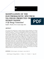 Experimental Manipulation of the Electromagnetic Spectrum via Projected Human Hands