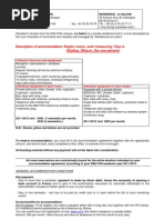 Description of Accommodation: Single Rooms, Each Measuring 13sq M Studios, 30sq M, (For One Person)