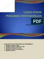 Tugas Pokok Pengawas Pertandingan