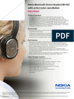 Nokia Bluetooth Stereo Headset BH-905 Data Sheet