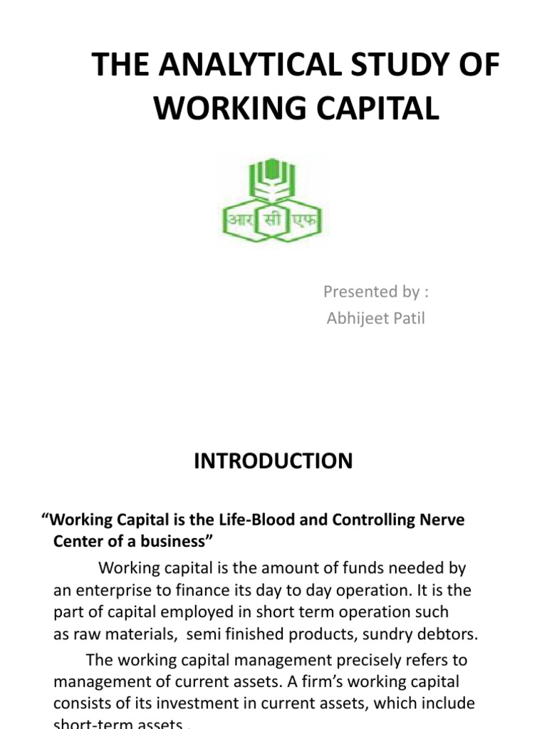 Working Capital Management Analysis | PDF