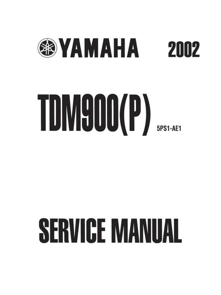 2002 yamaha tdm900(p) tdm 900 p service repair manual download ma.