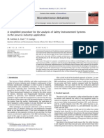 A Simpli Ed Procedure For The Analysis of Safety Instrumented Systems in The Process Industry PDF