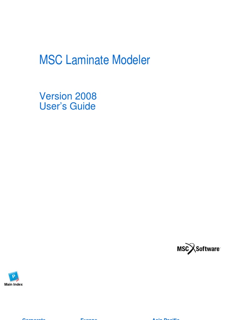 MSC Laminate Modeler Version 2008 User's Guide PDF Composite Material Stress (Mechanics)