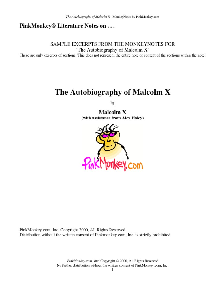 PM Malcolm X Sample PDF Malcolm X African American Civil