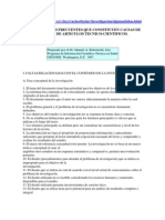 Algunas Faltas Frecuentes Que Constituyen Causas de Rechazo de Articulos Tecnico-Cientificos