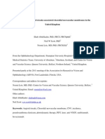 Epidemiology of Angioid Streaks-Associated Choroidal Neovascular Membranes in The United Kingdom