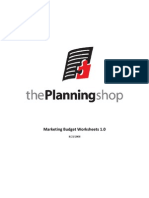 Marketing Budget Worksheets 1.0