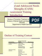 Child and Adolescent Needs and Strengths (CANS) Assessment Training