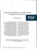 La enseñanza del derecho y los medios alternos de solución de controversias