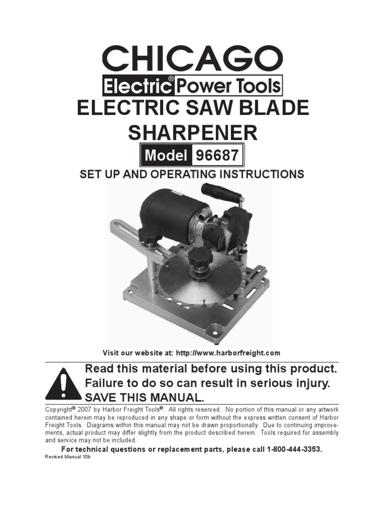 DGD　② Electric Saw Blade Sharpener: Model | PDF | Ac Power Plugs And