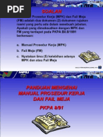 Pkpa Manual Prosidur Kerja Dan Fail Meja