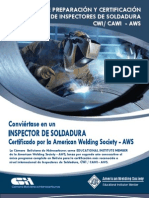 Programa AWS CWI/CAWI certificación inspectores soldadura