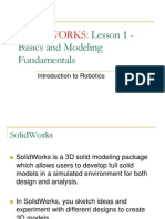 Solidworks:: Lesson 1 - Basics and Modeling Fundamentals