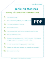 10 Organizing Mantras