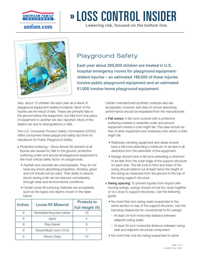 Playground Safety PDF | PDF | Playground | Nature