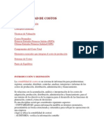 CONTABILIDAD DE COSTOS Y EVOLUCIÓN