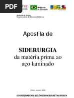 Siderurgia Da Mat Prima Ao Laminação (CEFET ES)