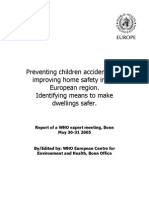 Preventing children accidents and
improving home safety in the
European region