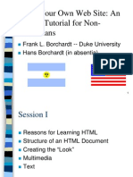 Build Your Own Web Site: An HTML Tutorial For Non-Technicians