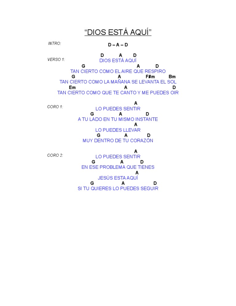 Dios Está Aquí