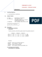 Grade 6 English Speaking Using Prepositions in Sentences