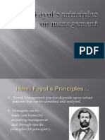 Henry Feyol's Principles On Management