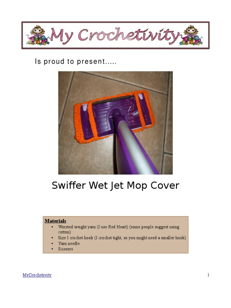 Swiffer Wet Jet Mop Cover PDF