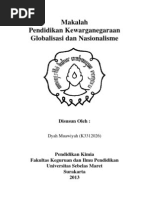 Download Tugas Makalah Globalisasi Dan Nasionalisme by Dyah Muawiyah SN164580646 doc pdf