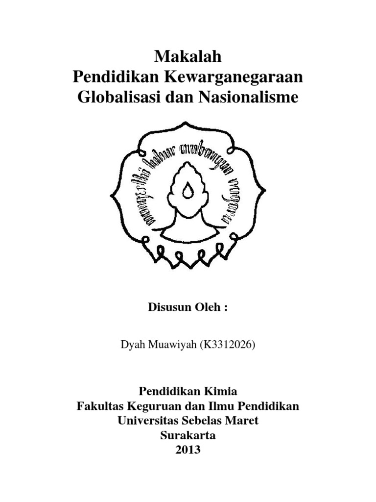 Tugas Makalah Globalisasi Dan Nasionalisme