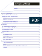 Constitutional Law II Outline, Spring 2009