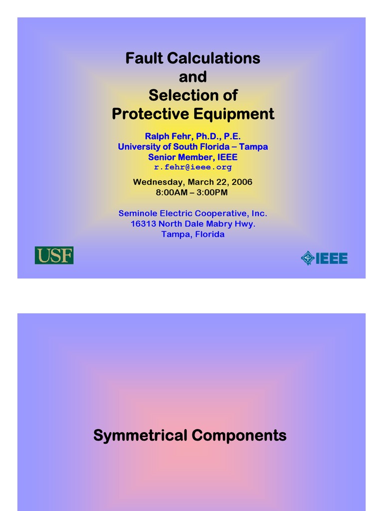 Fault Calculation Steps Fuse (Electrical) Electrical Engineering