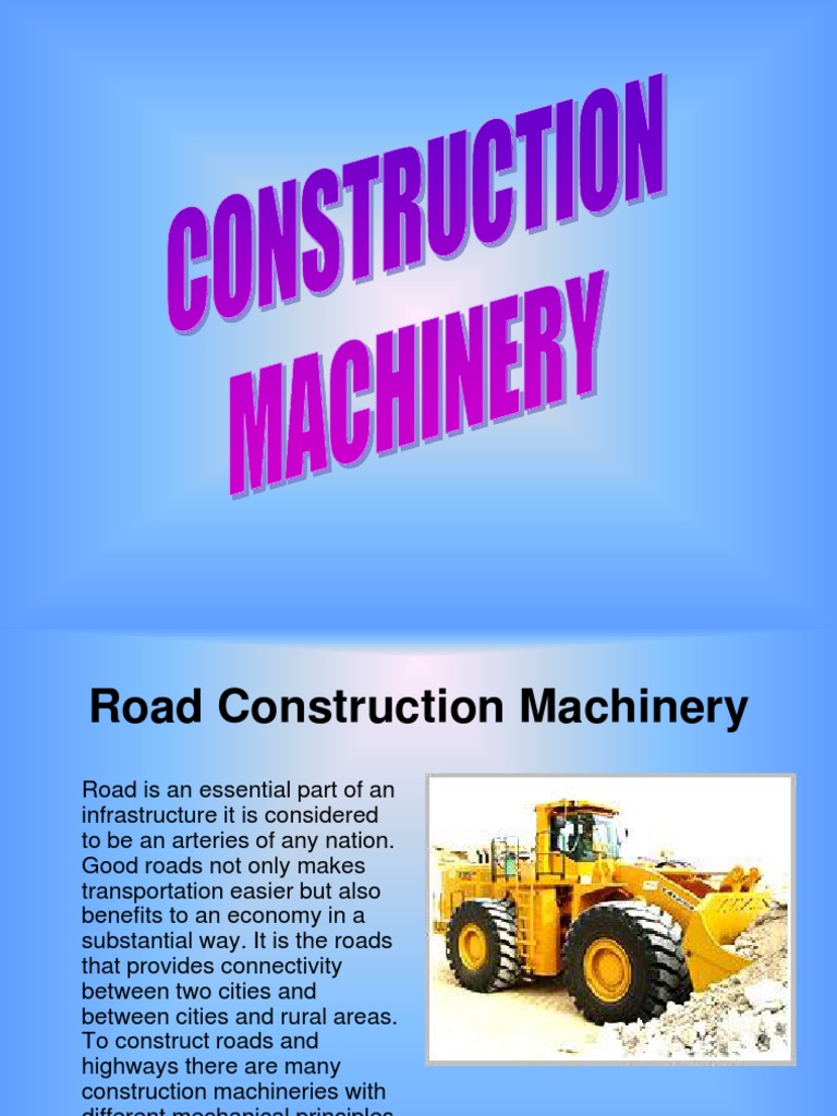 Construction Machinery | PDF | Dredging | Loader (Equipment)