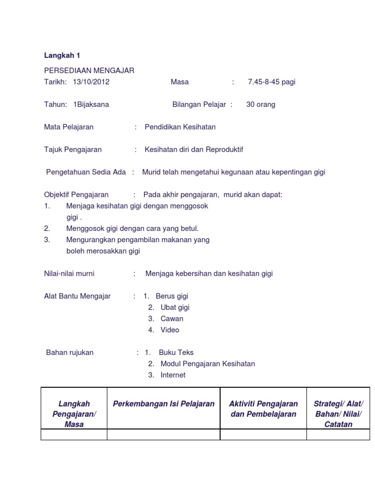 Rph Gosok Gigi Pdf