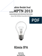 Download Analisis Bedah Soal SBMPTN 2013 Kimia IPA by Isna Listianingrum SN164614055 doc pdf