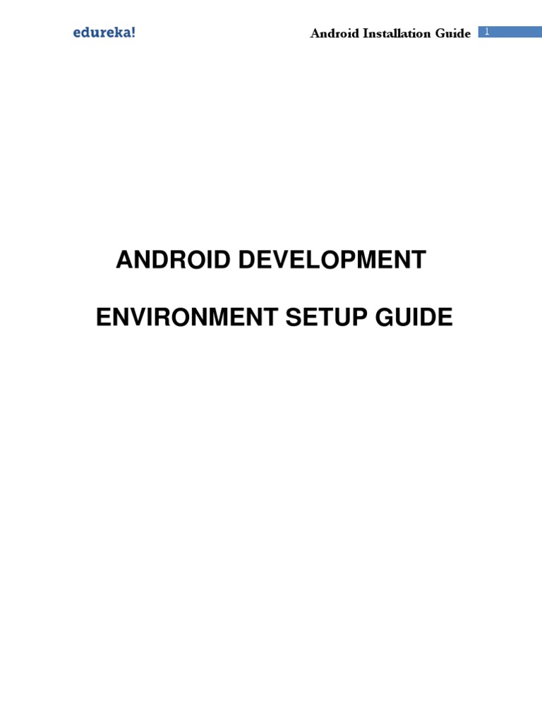 Android Installation Guide Download | PDF | Eclipse (Software ...