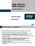 SAP XI 3.0 - JDBC - Receiver
