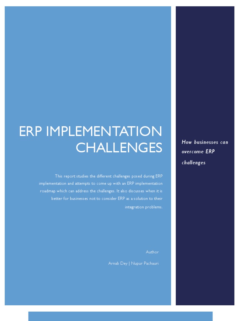 Erp Implementation Challenges | PDF | Enterprise Resource Planning ...