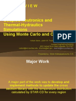 Paper REVIEW: Coupled Neutronics and Thermal-Hydraulics Simulations Using Monte Carlo and CFD