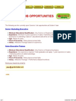 Fresh Graduate Career Job Opportunities in Sales, Marketing