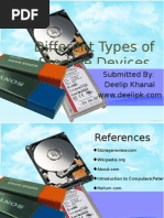 Download Presentation on Different types of Storage Devices by deelipk SN16464113 doc pdf