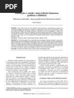 artigo sobre educação e saude conceitos