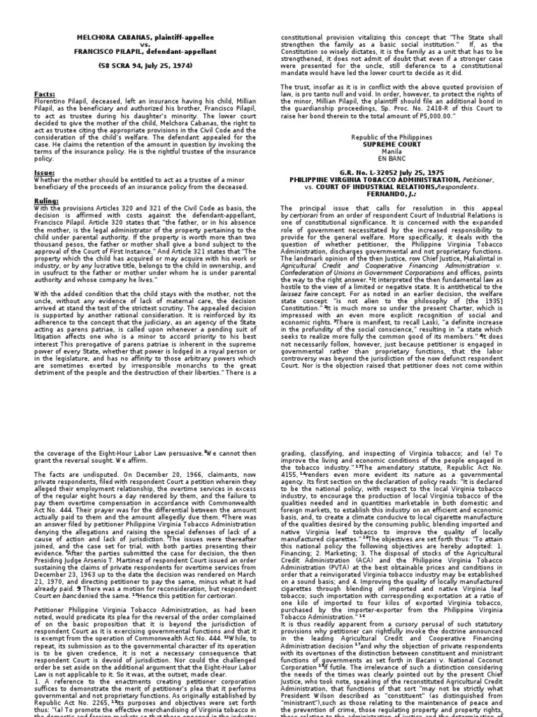 Consti Cases PDF Garnishment Lawsuit