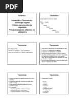 Paisagismo I - Aula 03 - Morfo e Taxonomia