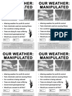  Geoengineering Awareness  Street Leaflet. 4  Flyers on A4 PDF