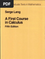Download S Lang - A First Course in Calculus by Nicolas SN164686110 doc pdf