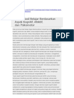 Penilaian Hasil Belajar Berdasarkan Aspek Kognitif