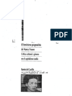 Del Castillo Ramón. El Feminismo Pragmatista de Nancy Fraser, Crítica Cultural y Género en El Capitalismo Tardío