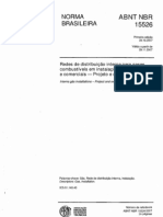 NBR 15526 Rede de distribuição interna para gases